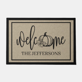 Paillasson Citrouille rustique Accueil