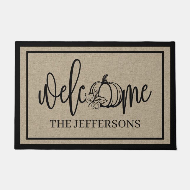 Paillasson Citrouille rustique Accueil (Devant)