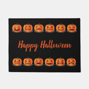 Paillasson Citrouilles de la porte d'Halloween