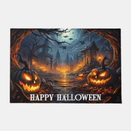 Paillasson Citrouilles éffrayants | Bonne Halloween
