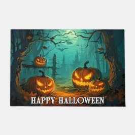 Paillasson Citrouilles éffrayants d'éclairage | Bonne Hallowe