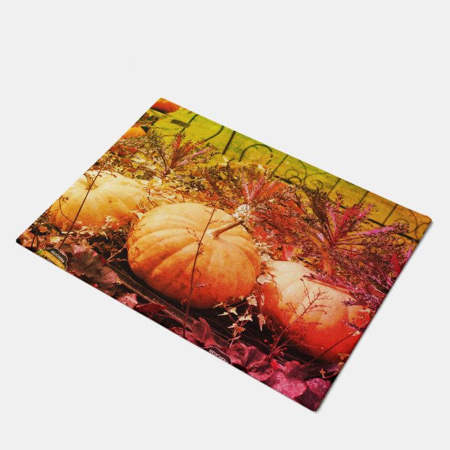 Paillasson Citrouilles Et Plantes Automne (Incliné)