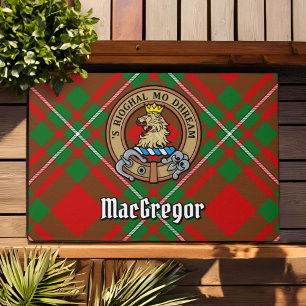 Paillasson Clan MacGregor Crest sur Tartan
