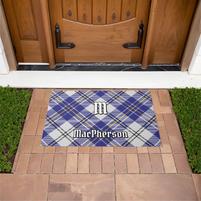 Paillasson Clan MacPherson bleu robe tatan mat de porte (De plein air)