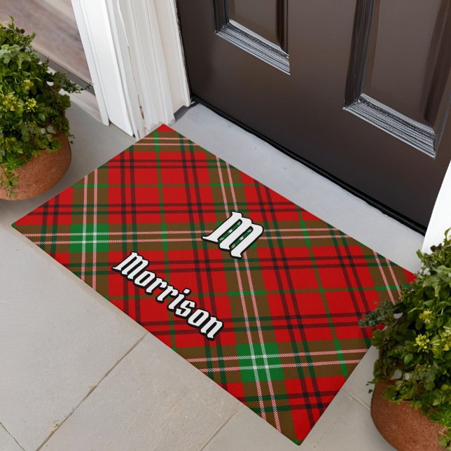 Paillasson Clan Morrison Red Tartan Doormat (Créateur téléchargé)