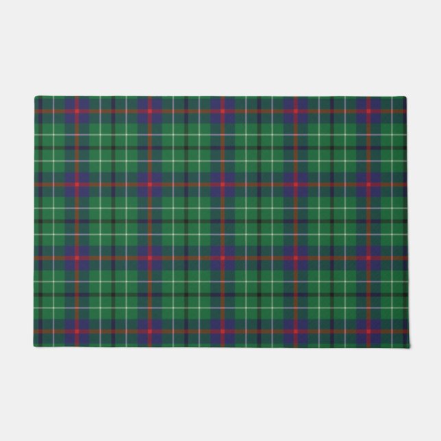 Paillasson Clan Plaid Duncan Green Check Tartan (Devant)