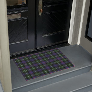 Paillasson Clan Plaid MacKenzie Green Purple Check Tartan