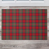Clan plaid Stewart Green Red Blue Check Tartan