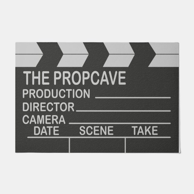 Paillasson Clapper Board Mat, salle de cinéma (Devant)