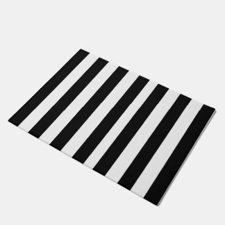 Paillasson Classé Black and White Stripes