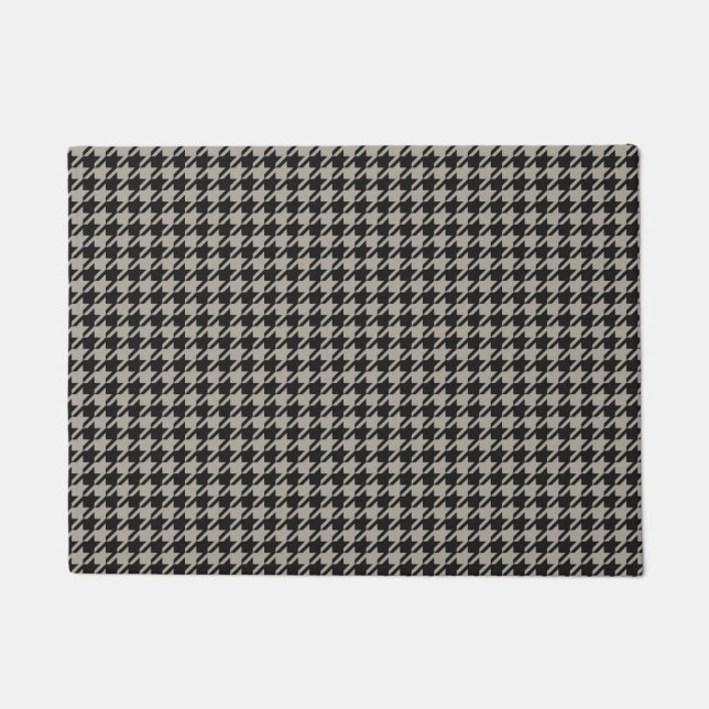 Paillasson Classic Pepita Houndstooth Motif Black Grey (Devant)