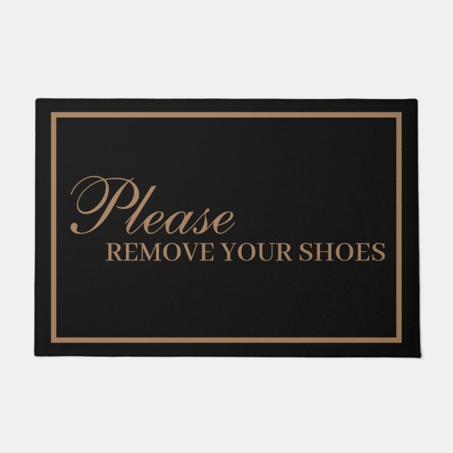 Paillasson Classic Retirez vos chaussures Porte Mat (Devant)
