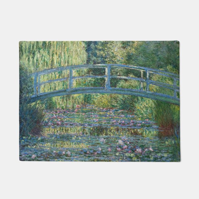 Paillasson Claude Monet - Eau Lily étang, Harmonie verte (Devant)
