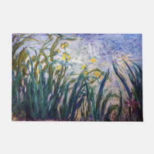 Paillasson Claude Monet - Iris jaunes et violets