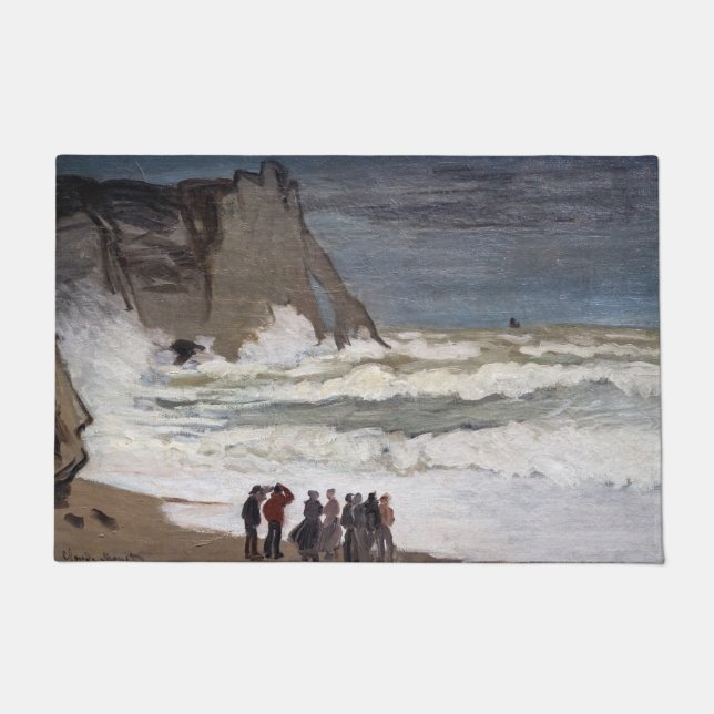 Paillasson Claude Monet - Mer Noire à Etretat (Devant)