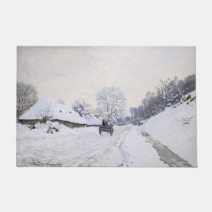 Paillasson Claude Monet - Panier sur la route des neiges à Ho