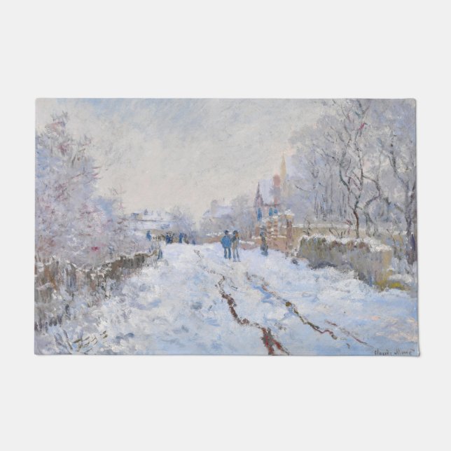 Paillasson Claude Monet - Scène de neige à Argenteuil (Devant)