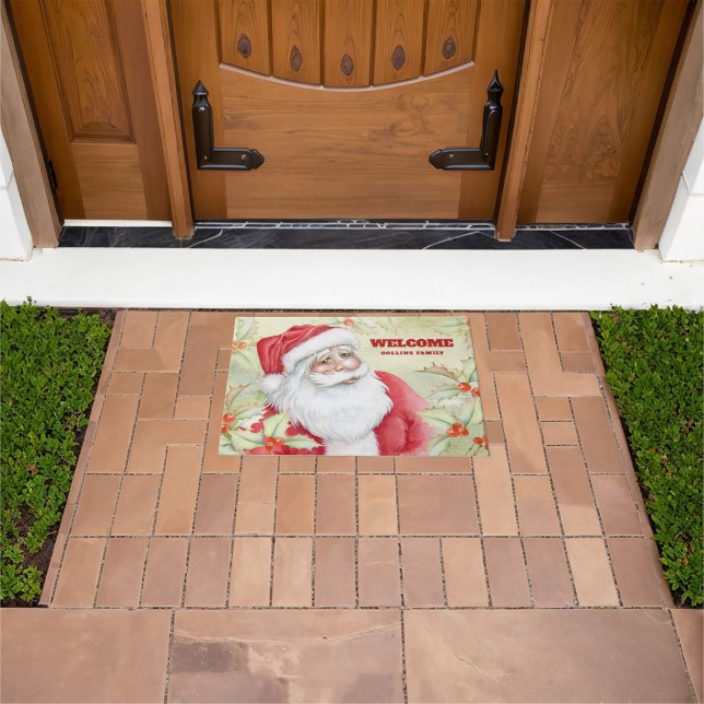 Paillasson Clause Merry Santa | Personnalisation de l'accueil (De plein air)