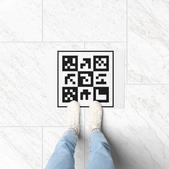 Paillasson code qr (Intérieur)