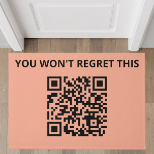 Paillasson Code QR personnalisé amusant