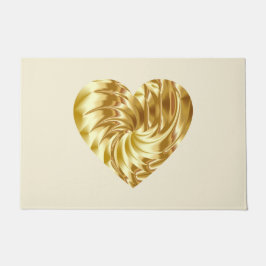 Paillasson Coeur d'or (forme d'or de l'amour)