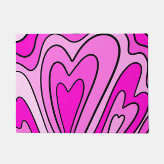 Paillasson Coeur rose