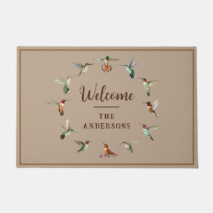 Paillasson Colibri nord-américain personnalisé
