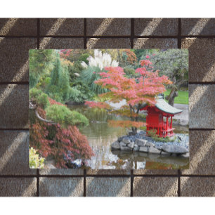 Paillasson Colorful Japanese Garden Scene Photo