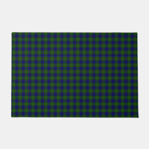 Paillasson Colquhoun tartan bleu vert plaid