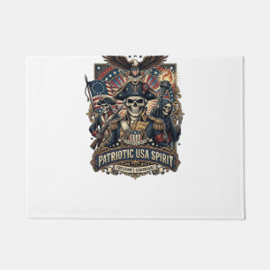 Paillasson Commandant de crâne colonial patriotique sombre Sk