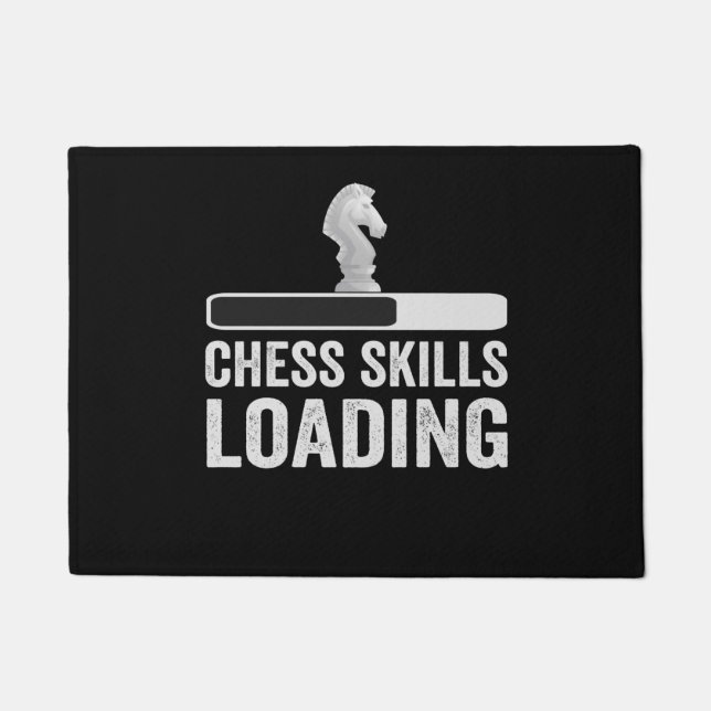 Paillasson Compétences d'échecs Chargement amusant Knight Piè (Devant)
