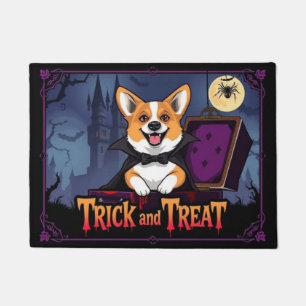 Paillasson Comptez l'astuce et le traitement du Corgi