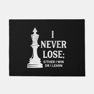Paillasson Conception classique d'échecs, je ne perds jamais