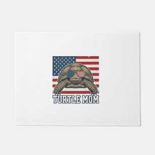 Paillasson Conception de chemise de maman tortue patriotique 