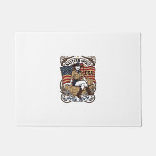 Paillasson Conception de chemise patriotique de cowgirl weste