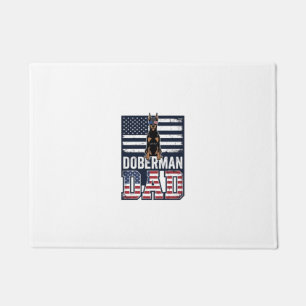 Paillasson Conception de chemise pour chien patriotique Dober