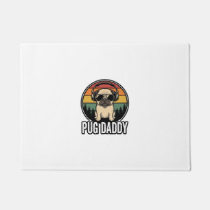Paillasson Conception de chemise vectorielle pour chien Pug D