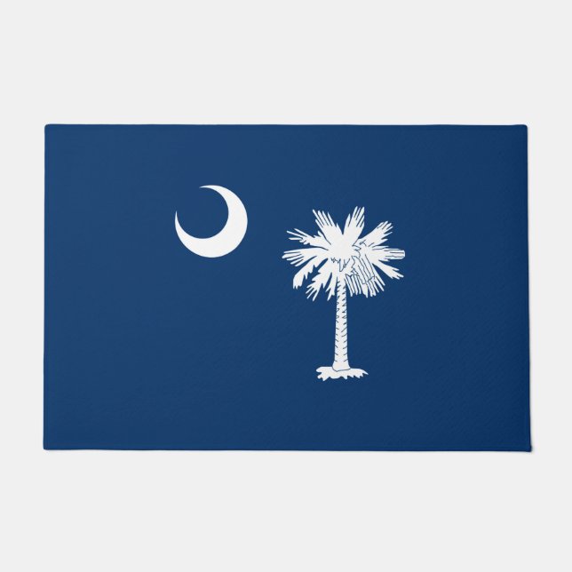Paillasson Conception de drapeau d'état de la Caroline du Sud (Devant)