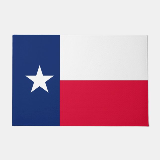 Paillasson Conception de drapeau d'état du Texas (Devant)