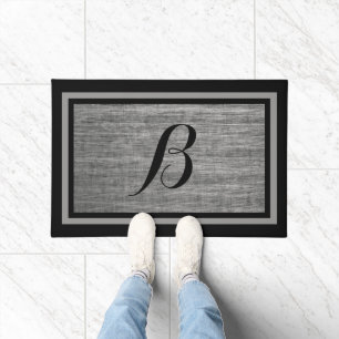 Paillasson Conception de monogramme personnalisé en acier à é