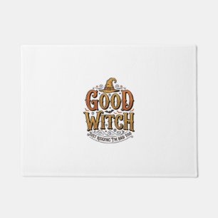 Paillasson Conception de typographie Halloween sorcière genti