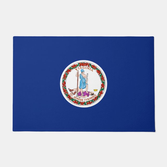 Paillasson Conception du drapeau de l'État de Virginie (Devant)