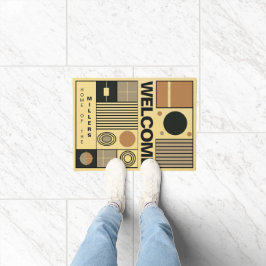 Paillasson Conception élégante dans le style Bauhaus avec nom