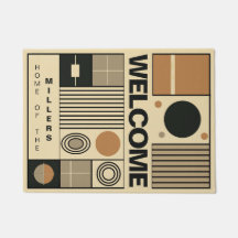 Conception élégante dans le style Bauhaus avec nom