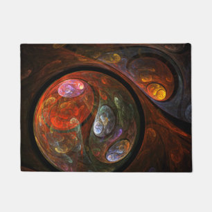Paillasson Connexion fluide Art abstrait cosmique moderne