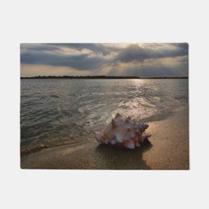 Paillasson Conque Shell à la plage St Augustine, la Florid