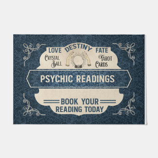 Paillasson Cool Retro Psychic Lecture Mat, Amateurs de Tarot 