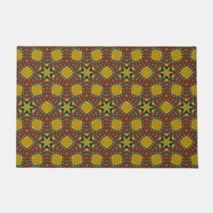 Paillasson Cool Rouge Jaune Personnalisé Taille Tribal Animau
