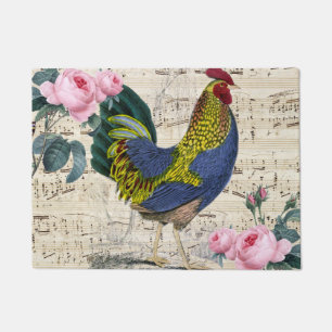 Paillasson Coq chic minable
