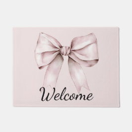 Paillasson Coquette esthétique arc rose Personnalisé